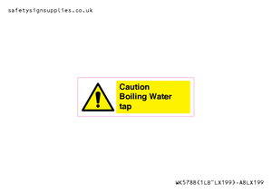 Caution Boiling Water Tap